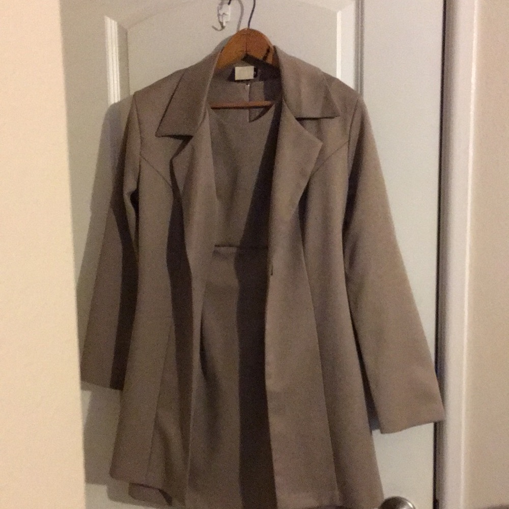 2 poses dress and a jacket